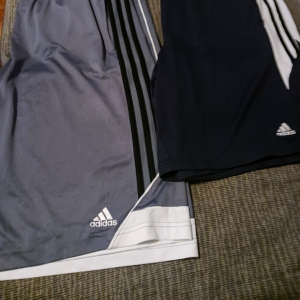 2 pairs of Men's Adidas Basketball Shorts-Size Medium